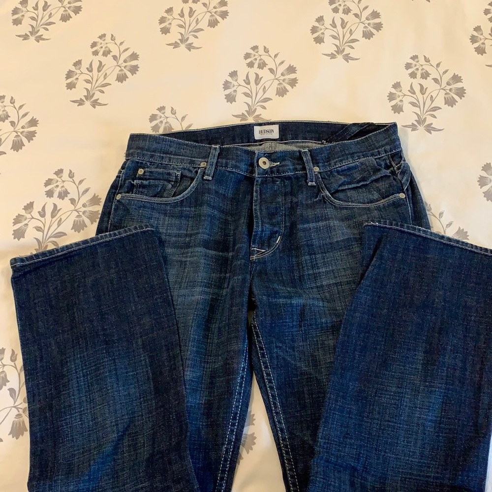 Hudson’s straight leg button fly jeans 32x30